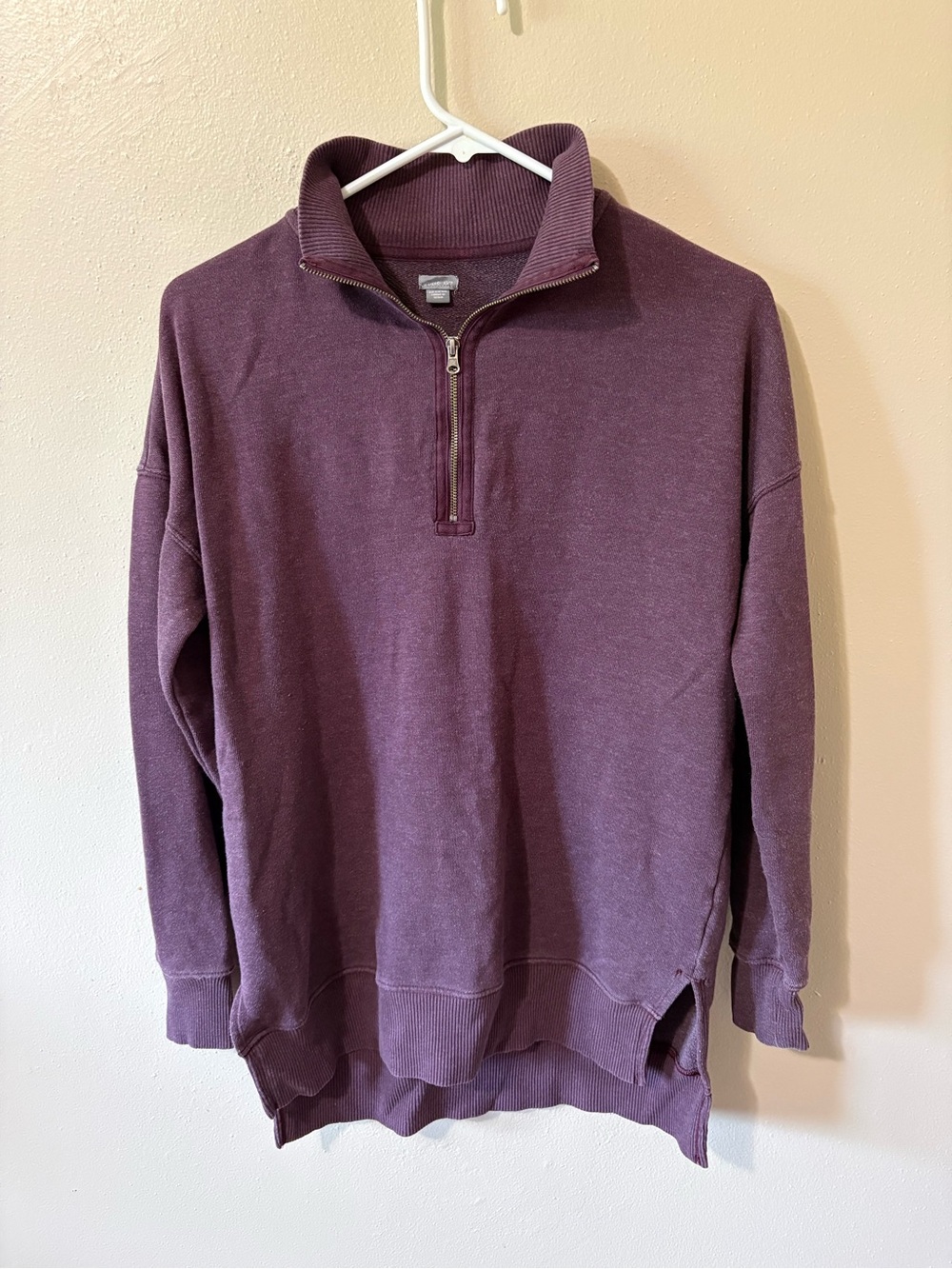 Aerie oversized quarter-zip sweatshirt Womens size XS